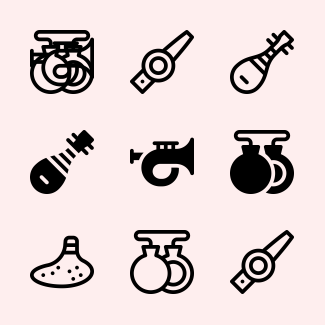 Music Instruments icons pack