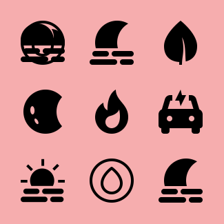 Nature icons pack