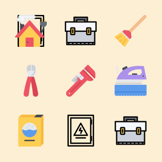 Housekeeping icons pack