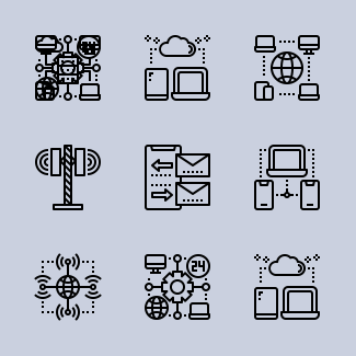 Communication icons pack