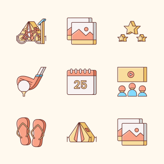 Summer Travel icons pack