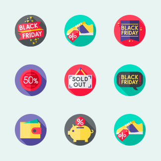 Black Friday icons pack