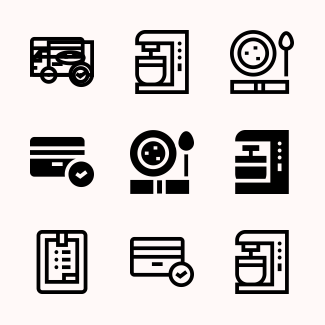 Restaurant icons pack