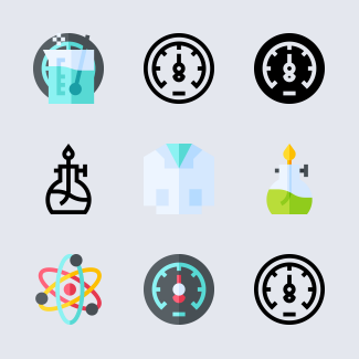 Laboratory icons pack