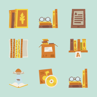 Book Store icons pack