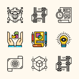 Creative Process icons pack