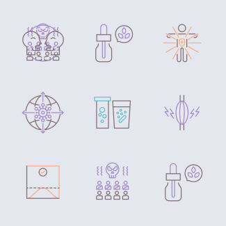 Virus Transmission icons pack