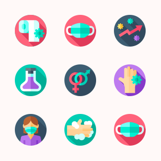 Virus Transmission icons pack