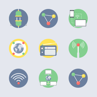 Communication & Connectivity icons pack