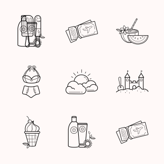 Holiday icons pack