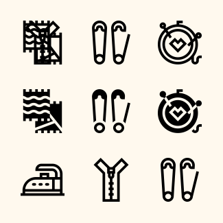 Sewing icons pack
