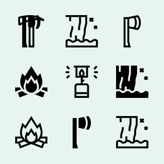 Adventure icons pack
