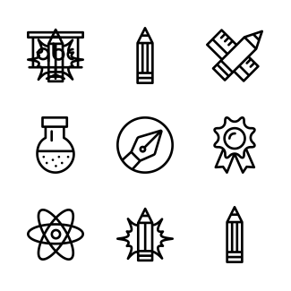 School Icon Set icons pack