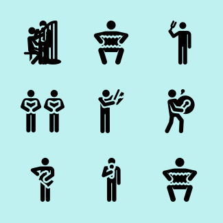 Musician Human Pictograms icons pack