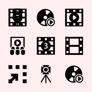Movies icons pack