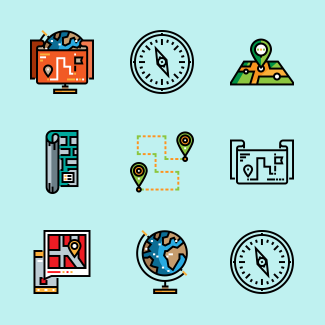 Location icons pack