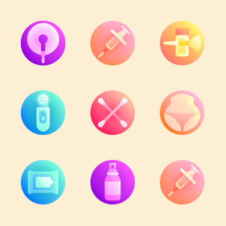 Cosmetology icons pack