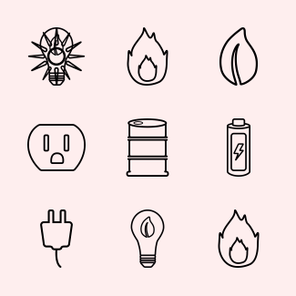 Energy icons pack