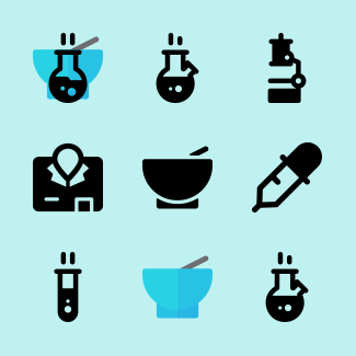 Chemistry icons pack