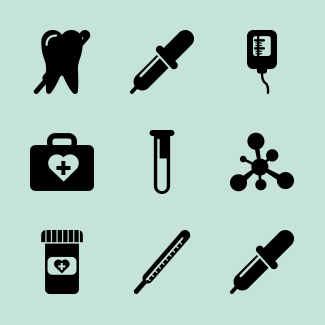 Medicine icons pack