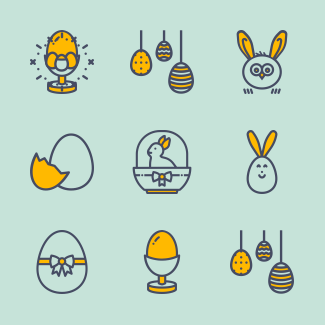 Easter icons pack