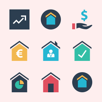 Real estate icons pack