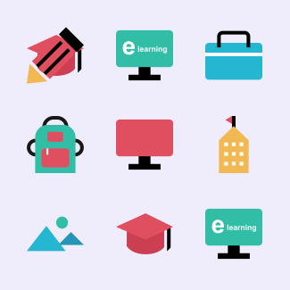 Education icons pack