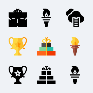 Success icons pack