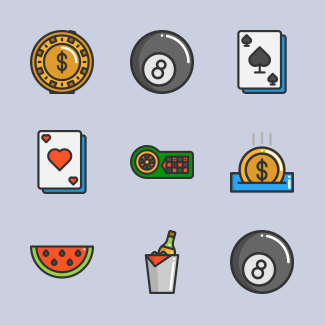 Casino icons pack