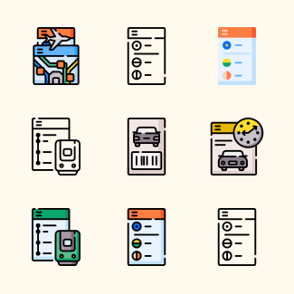 Travel App icons pack