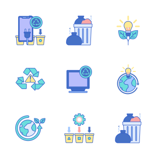Recycling Center icons pack