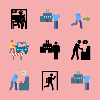 Emergency services icons pack