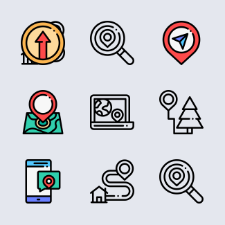 Navigation & Maps icons pack