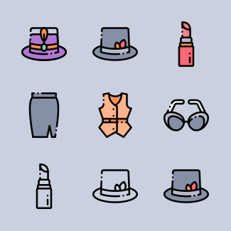 Fashion icons pack