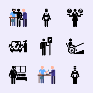 Hotel Service icons pack