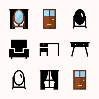 Furniture icons pack