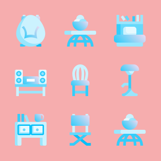 Furniture icons pack