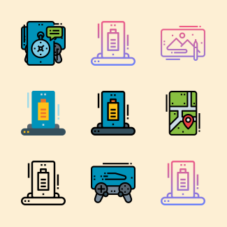 Mobile Technology icons pack