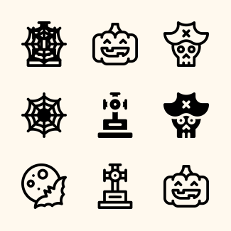 Halloween icons pack