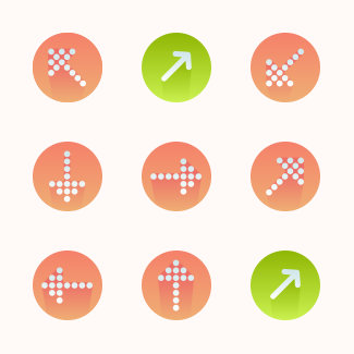Arrows icons pack