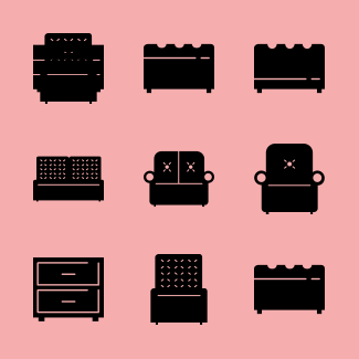 Furniture icons pack