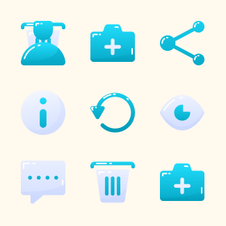 Photo Social Media icons pack
