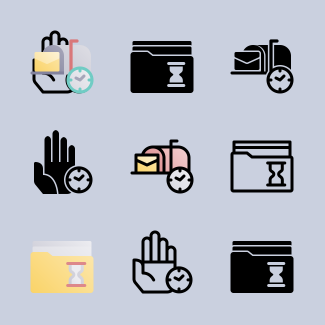 Time Schedule icons pack