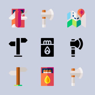 Adventure icons pack