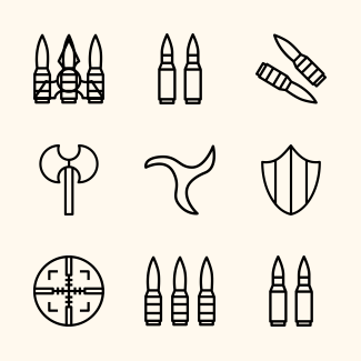 Weapons icons pack