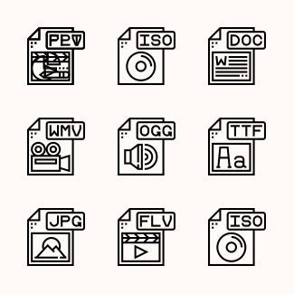 File types icons pack
