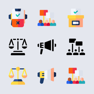 Voting Elections icons pack