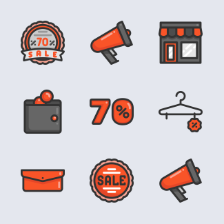 Black Friday icons pack