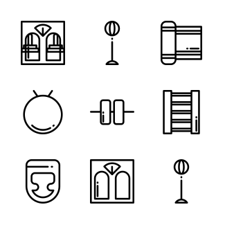 Gym & Fitness icons pack