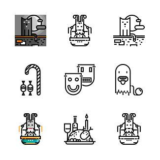Holidays icons pack